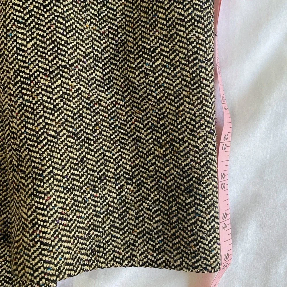 VINTAGE‎ Union Made Polo University Club Black/Tan Herringbone Tweed Blazer 42